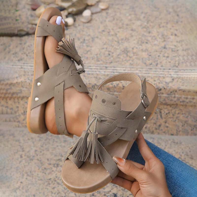 Lässige Boho-Sandalen - Damen - Soléna