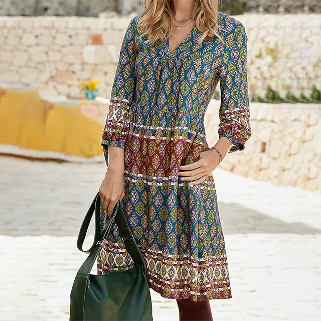 Robe Géometrique Ethnique – Femme – Zafira