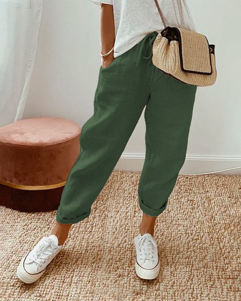 Pantalon Taille Haute - Femme - Liryel