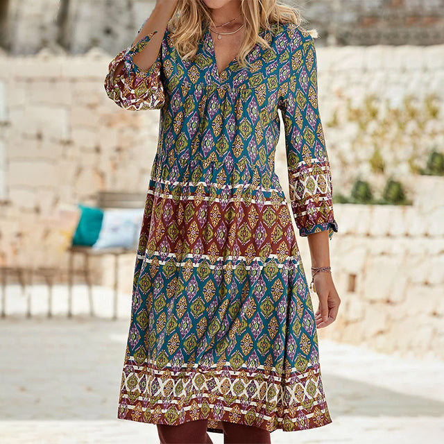 Robe Géometrique Ethnique – Femme – Zafira