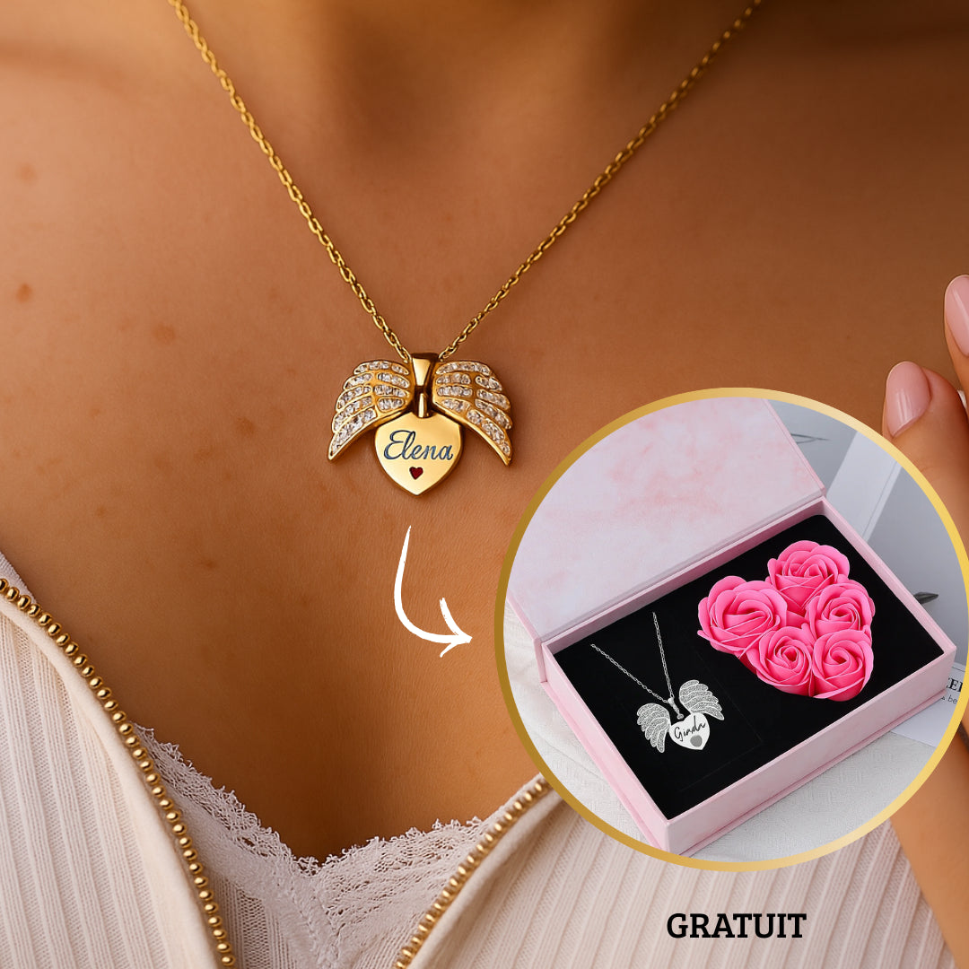 Necklace Ange d'Amour Personalized + Cadeau Mystère Offer