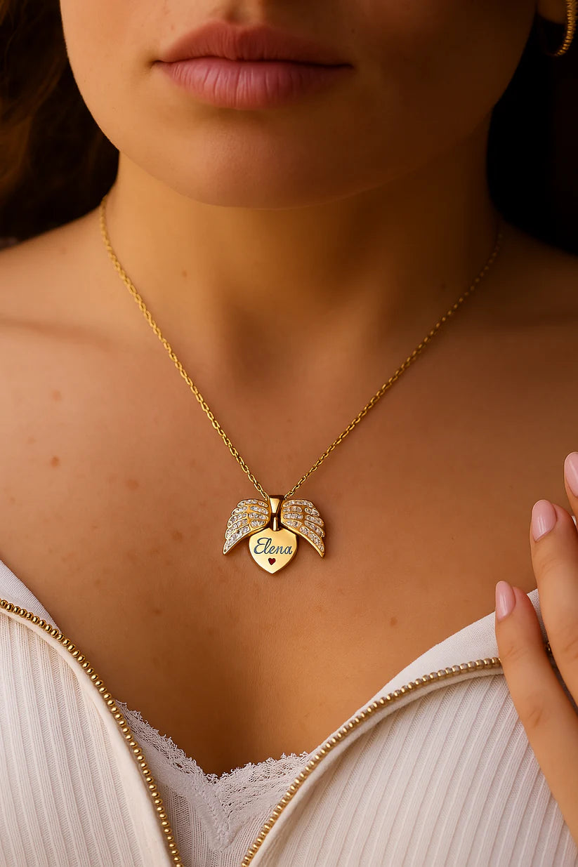 Collier Ailes d'Amour Personalized - My Angel