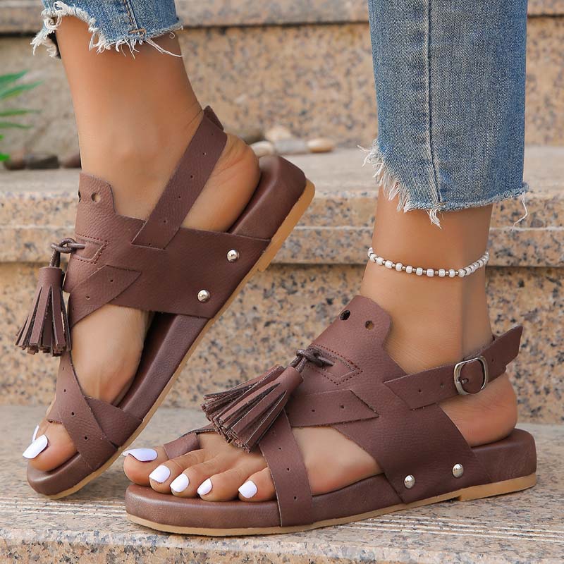 Lässige Boho-Sandalen - Damen - Soléna