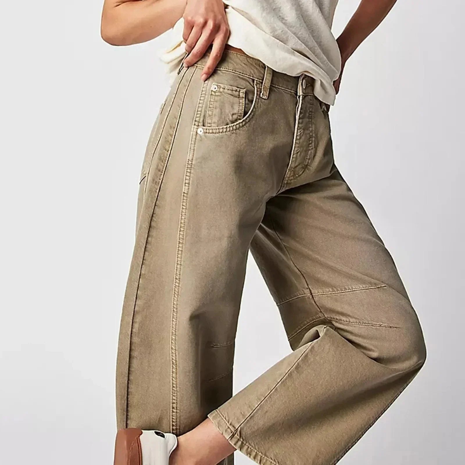 Jean Droit Taille Haute - Damen - Lauryn