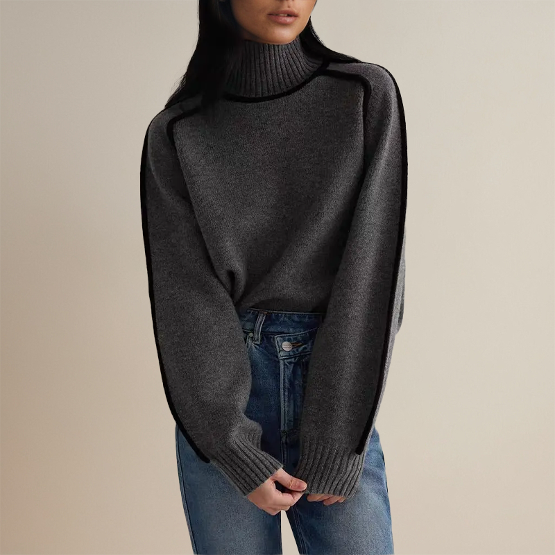 Pull Oversize Col Roulé - Femme - Scarella