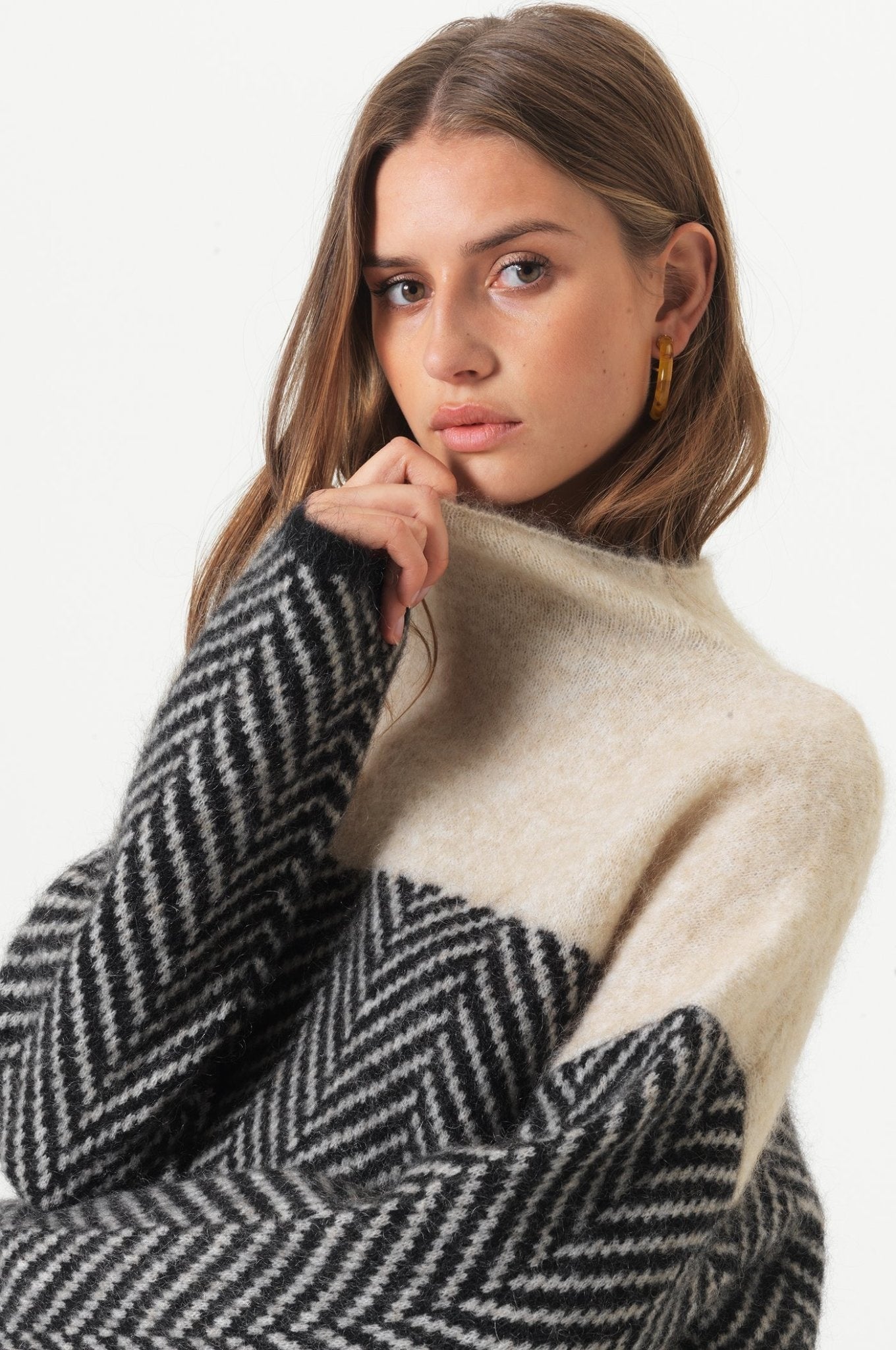 Pull Oversize Col Roulé - Femme - Niraya