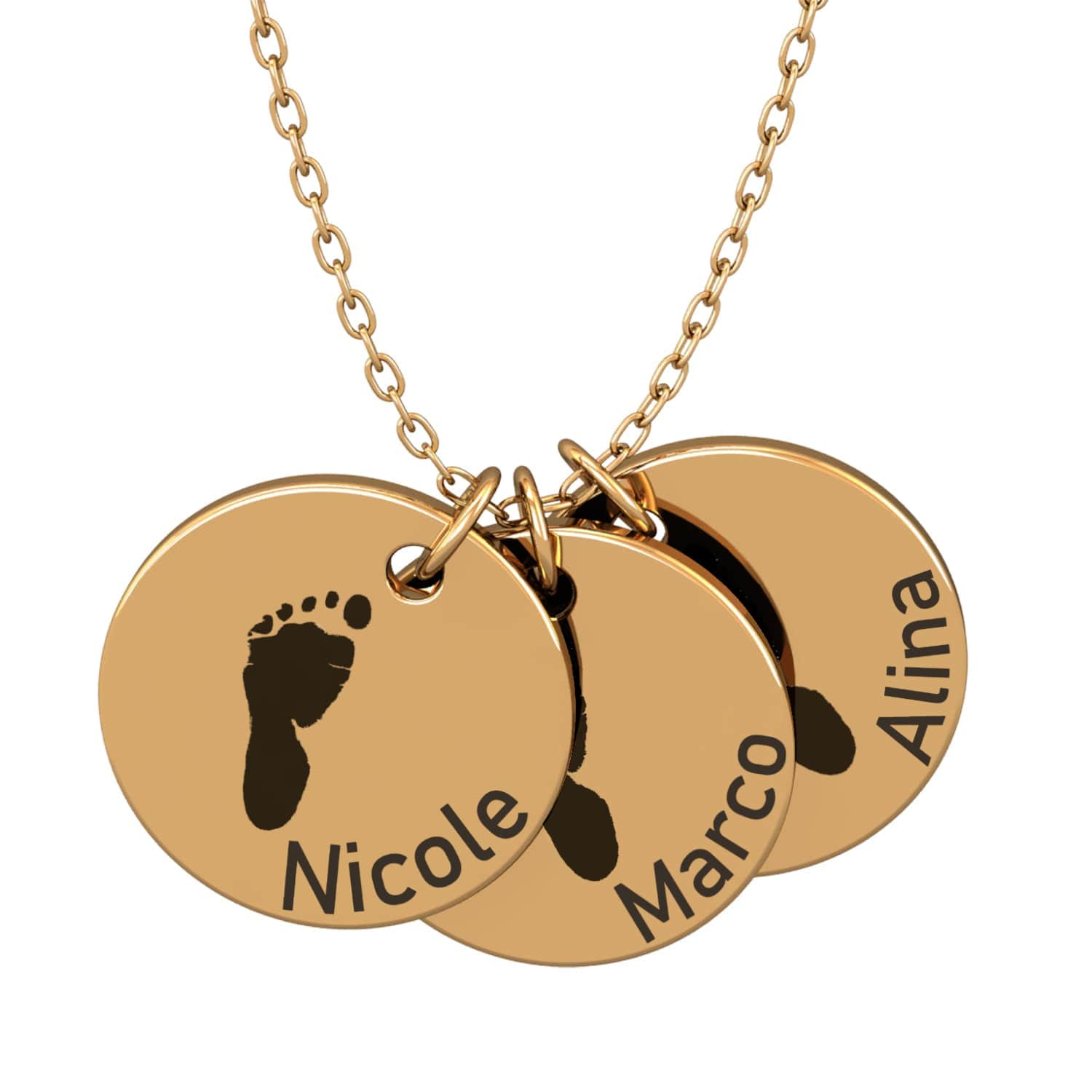 Collier personnalisé avec prénoms d'enfants – PetitPas®