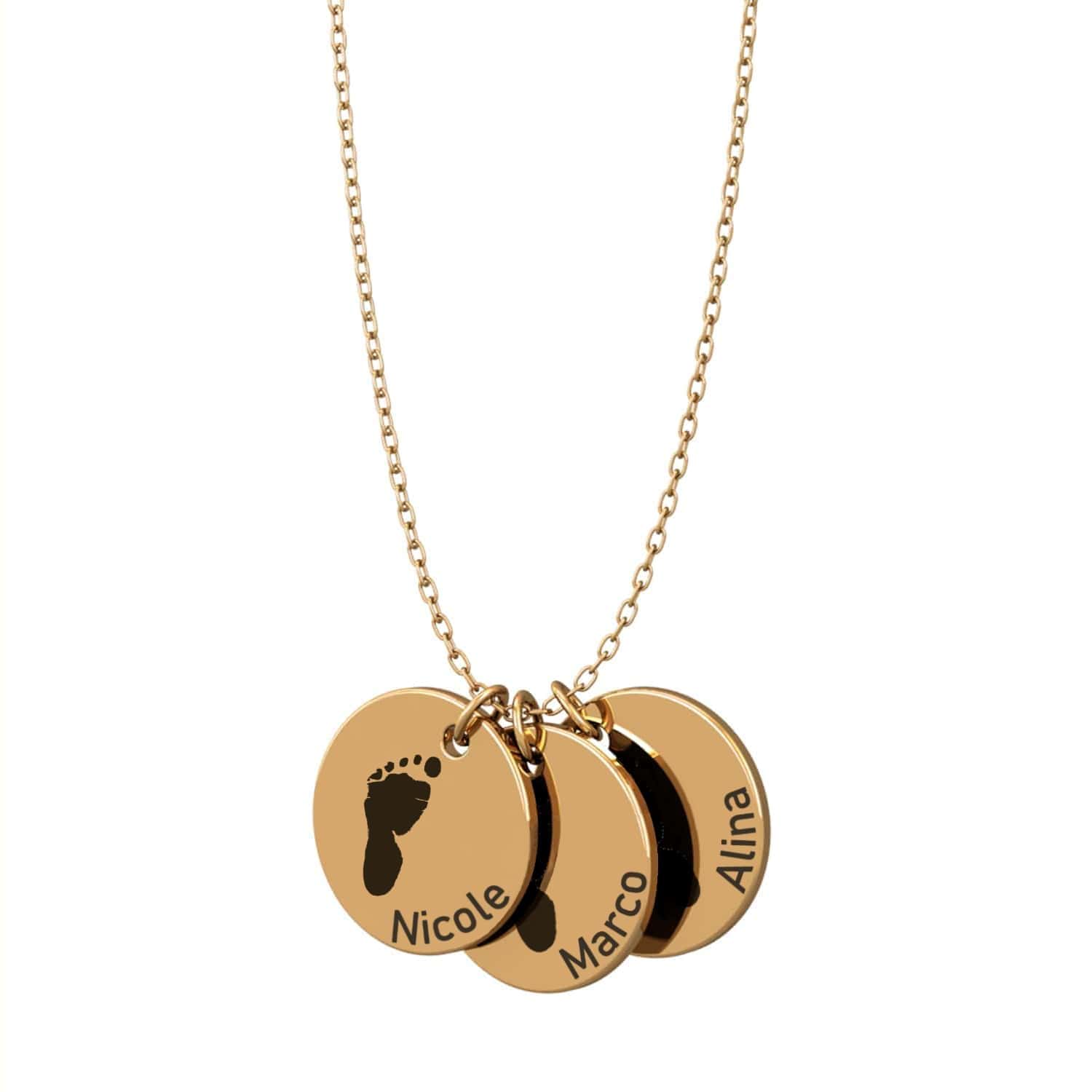 Collier personnalisé avec prénoms d'enfants – PetitPas®