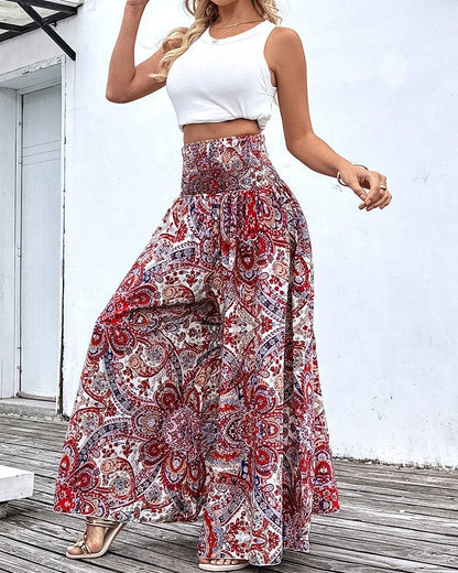 Pantalon Large Taille Haute - Femme - Karvya