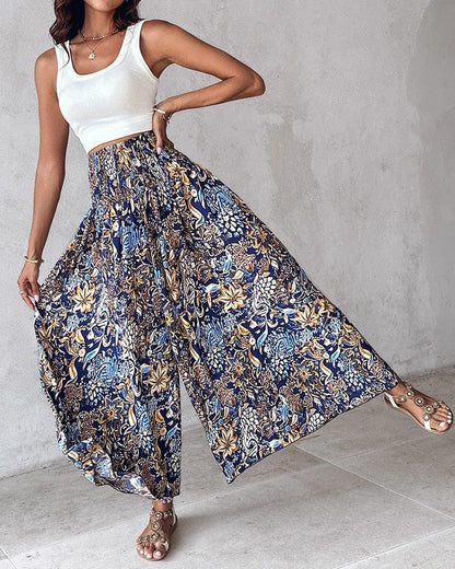 Pantalon Large Taille Haute - Femme - Karvya
