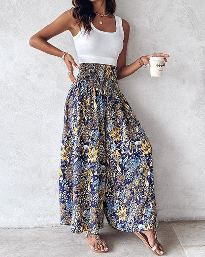Pantalon Large Taille Haute - Femme - Karvya