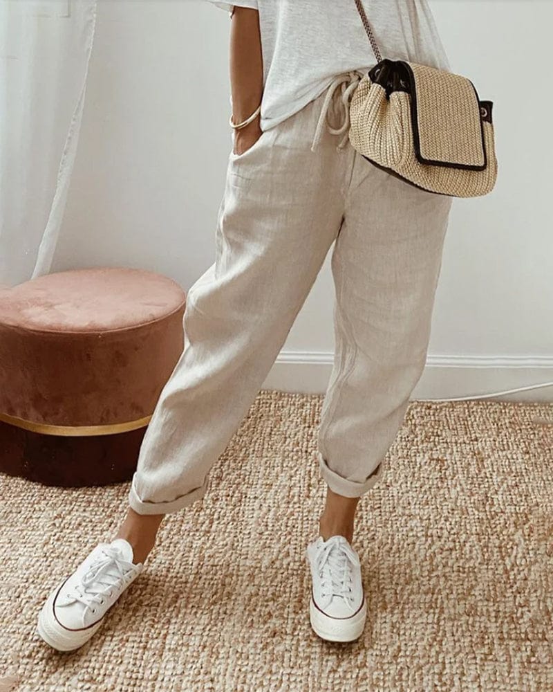 Pantalon Taille Haute - Femme - Liryel