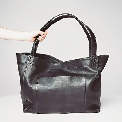 Sac en Cuir Vintage à Bandoulière - Femme - Velyssa