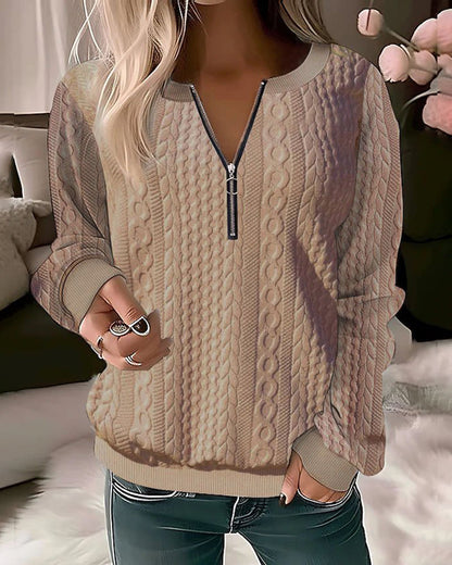 Pull Côtelé Col Roulé - Femme - Aurélya