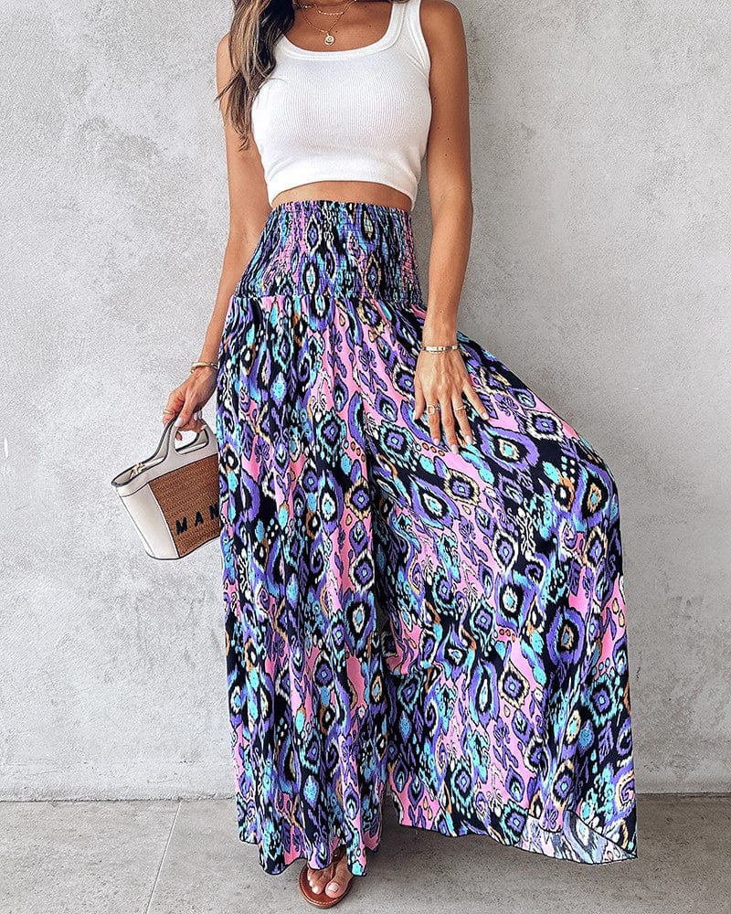 Pantalon Large Taille Haute - Femme - Karvya