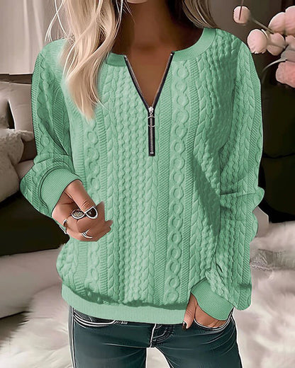 Pull Côtelé Col Roulé - Femme - Aurélya