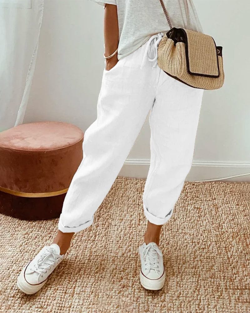 Pantalon Taille Haute - Femme - Elsera