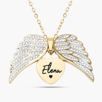 Collier Ailes d'Amour Personnalisée  – Promotion Exclusive