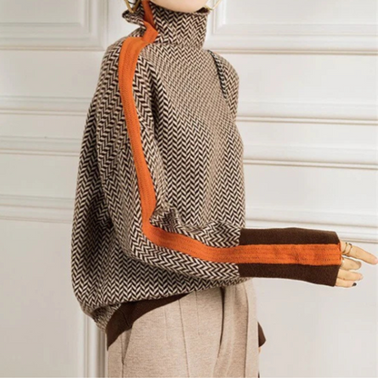 Pull Zippé Col Montant - Femme - Virelia