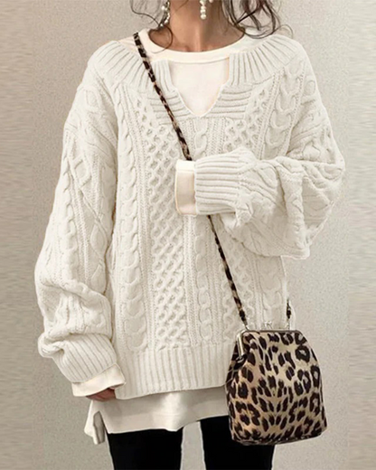 Pull Oversize Col Montant - Femme - Beryna