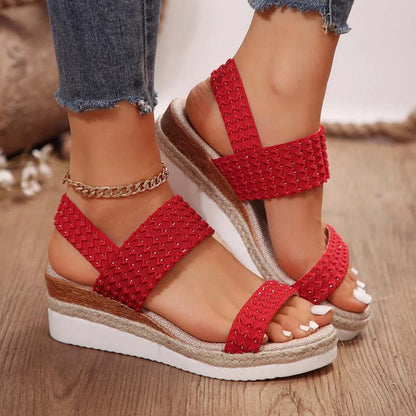 Lässige Keilsandalen - Damen - Solina