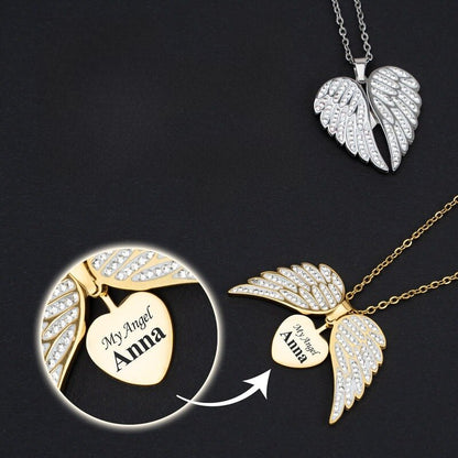 Collier Ailes d'Amour Personnalisée  – Promotion Exclusive