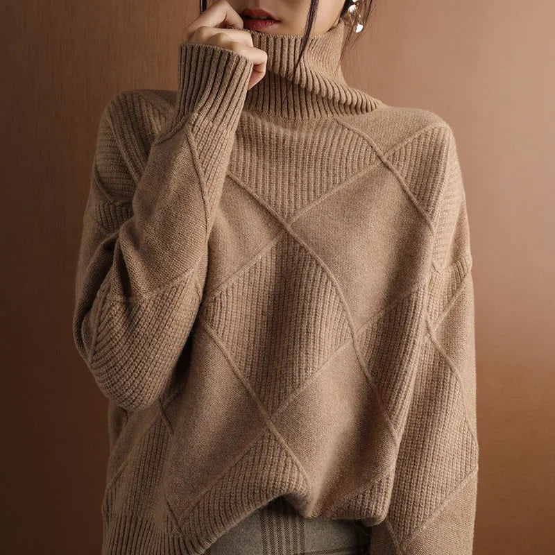 Pull Zippé Col Montant - Femme - Myrelle