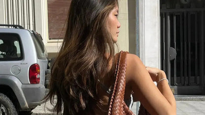 Sac en Simili Cuir Tressé - Femme - Brianna