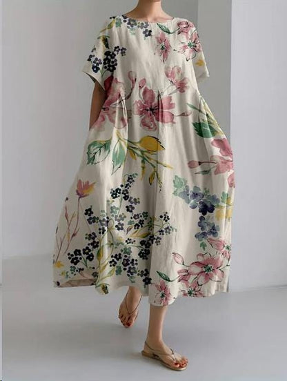 Elegantes Kleid mit Blumenmuster – Damen – Madeleine