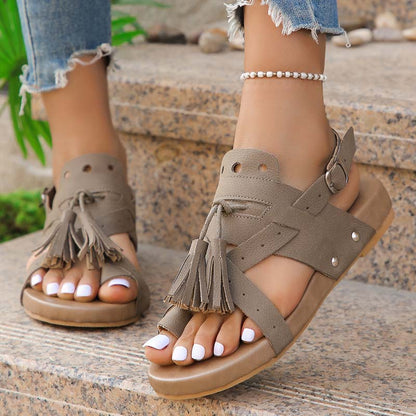 Sandales Bohèmes Décontractées - Femme - Soléna