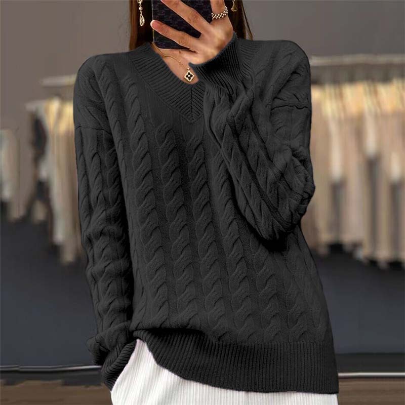 Pull Torsadé Décontracté - Femme - Torsalya