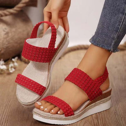 Lässige Keilsandalen - Damen - Solina