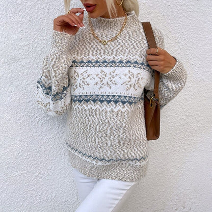Pull Zippé Col Montant - Femme - Lurelia