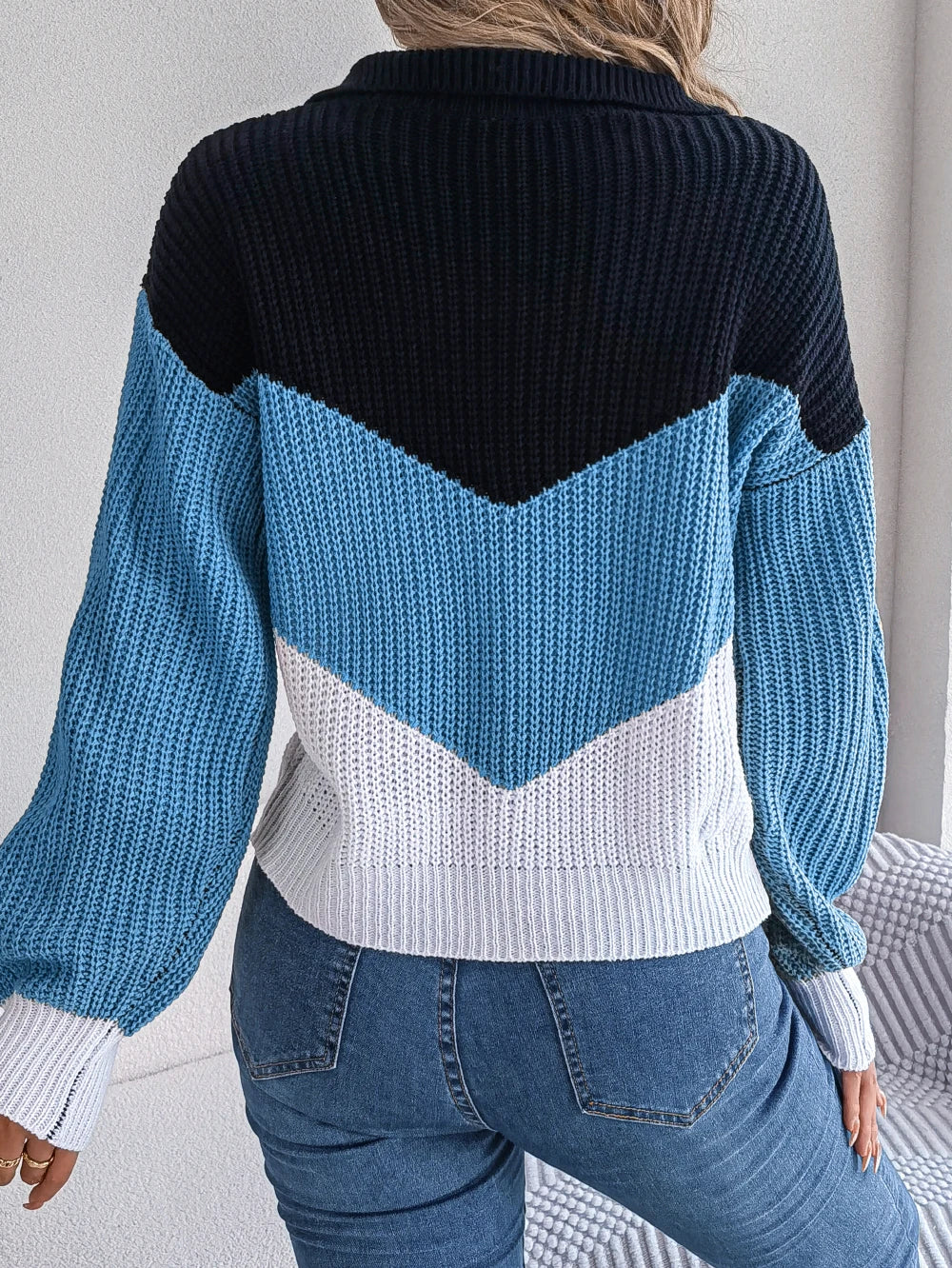 Pull Oversize mit Rollkragen - Damen - Phaelya