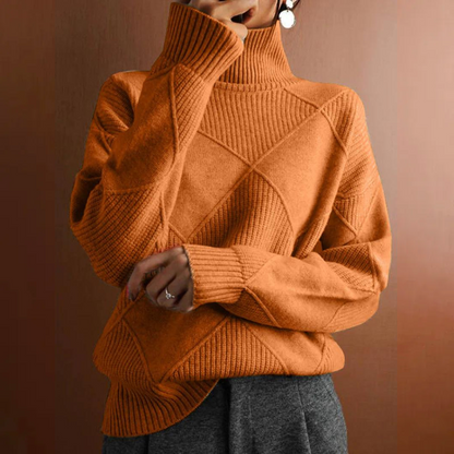Pull Zippé Col Montant - Femme - Myrelle