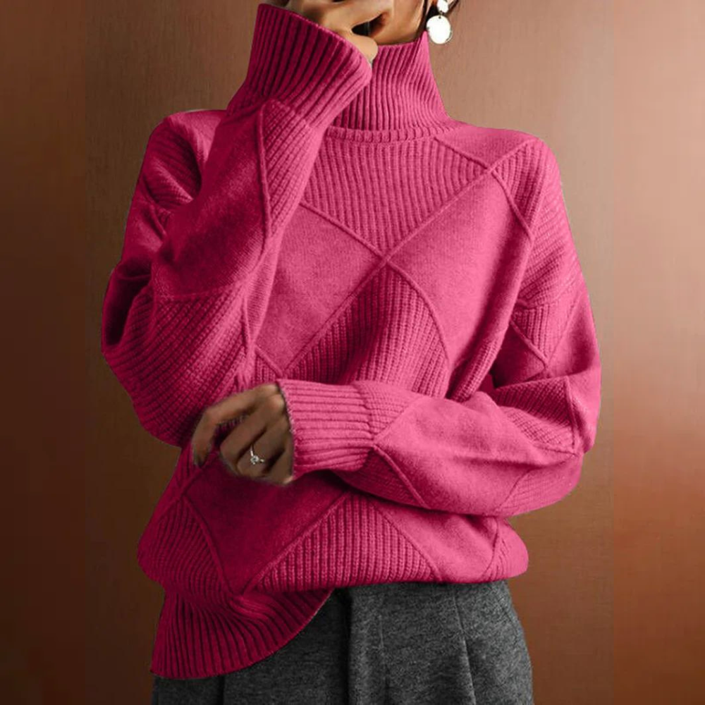 Pull Zippé Col Montant - Femme - Myrelle