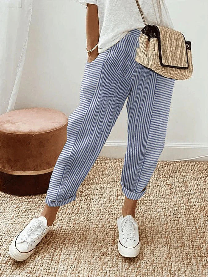 Pantalon Coton et Lin - Femme - Lorya