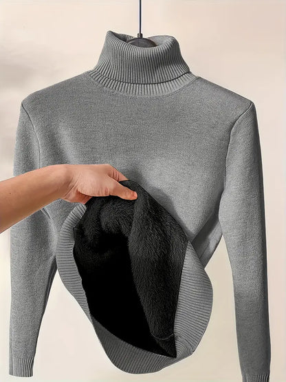 Pull Doublé en Velours - Femme - Velarya