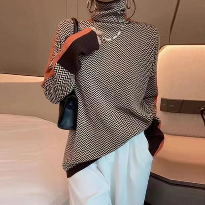 Pull Zippé Col Montant - Femme - Virelia