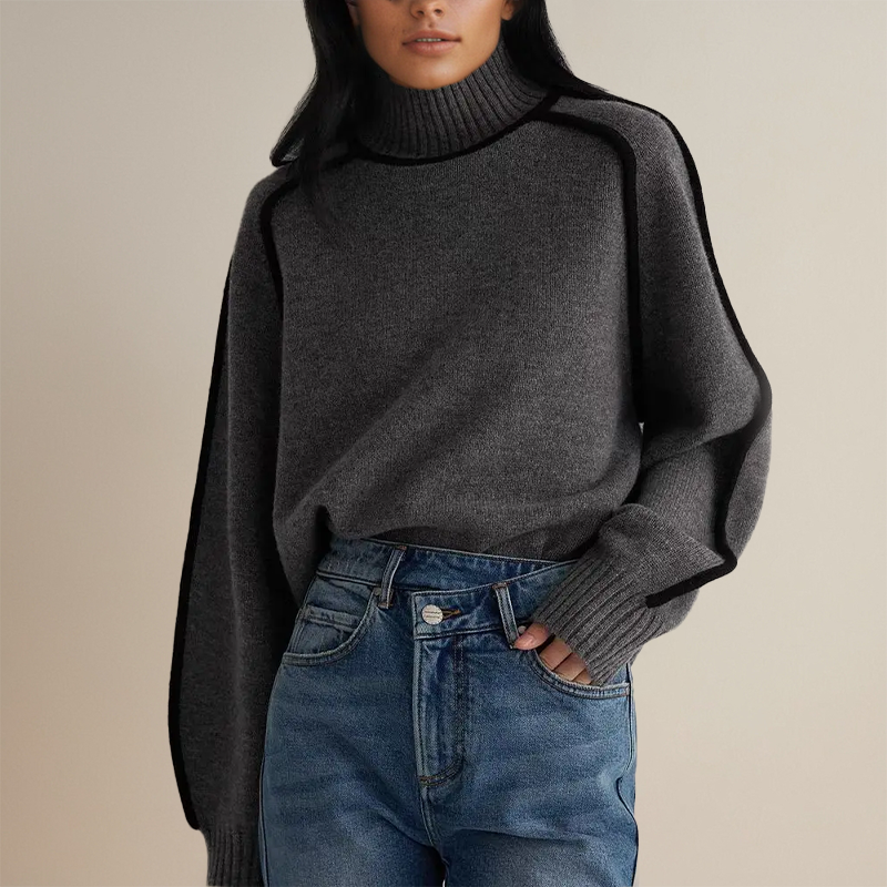 Pull Oversize Col Roulé - Femme - Scarella