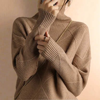 Pull Zippé Col Montant - Femme - Myrelle