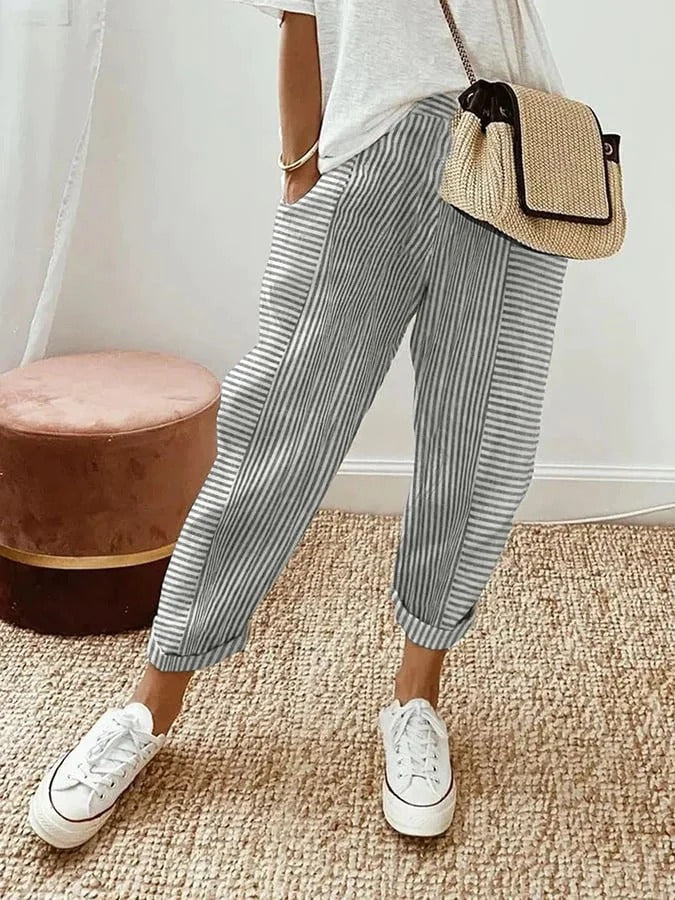 Pantalon Coton et Lin - Femme - Lorya