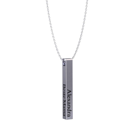 Collier personnalisé à barres – Élégance®