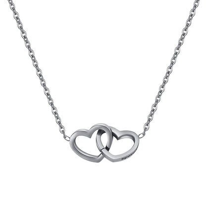 Collier cœur personnalisé avec coffret rose rotatif – Éternelle Fleur®